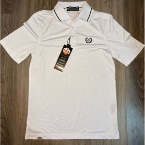 Dixxon Flannel Co Polo Shirt Mens White G-Sport Performance Golf Casual NWT XS